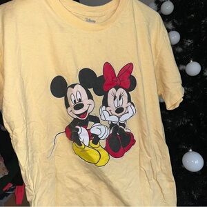 Disney Yellow Tee with Mickey & Minnie